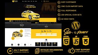 Taxin - Taxi Services WordPress Theme screenshot 5