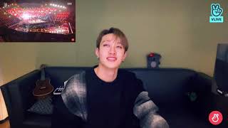 [StrayKids]Bang Chan reaction to All I Want For Christmas Is You Opening Stage(2021SBS Gayo Daejun) Resimi