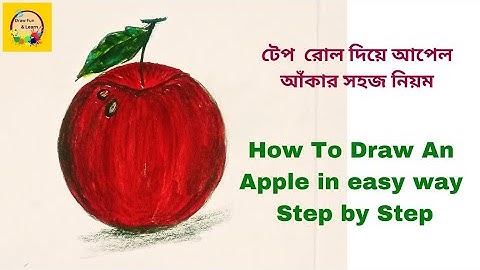 How to draw Apple step by step 🍎😋//Apple drawing easy  #apple #drawingapple #drawingeasy