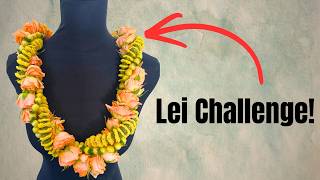 Grocery Store Lei Challenge #2 | Twisted 3-Strand Lei (Trader Joe’s Flowers)