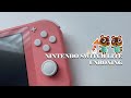 coral nintendo switch lite unboxing 🍑  + intro to SOS: Friends of Mineral Town and Animal Crossing