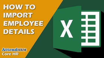 How to import Employees from a file(Excel) in Lenvica HRMS.