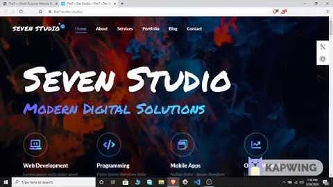 The7 Theme as a Studio Website || Shortintro || Themeintro