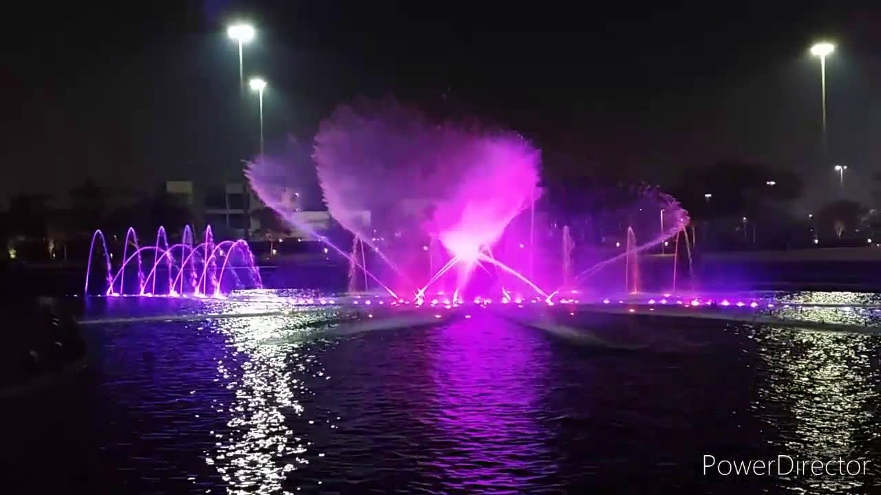 Танцующий фонтан КувейтDancing Fountain Kuwait YouTube