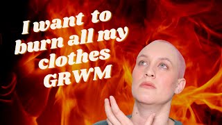 I want to burn my clothes bc I'm having a mental breakdown about pants GRWM | Kiki G.