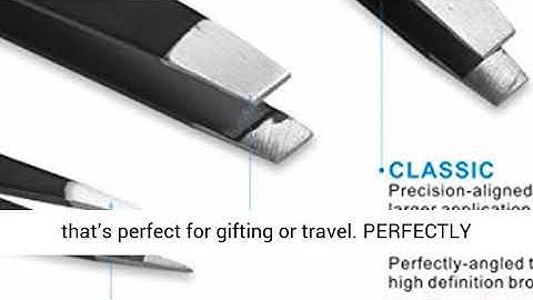 Tweezers Set - Professional Stainless Steel Tweezers, Best Precision Tweezers for Eyebrows - Great