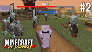 Raid 🤯 !! Minecraft PE Survival series EP-2 in Hindi 1.20 🔥 | MrSanu