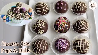 Chocolate Cake Pops | Chocolate Cake Balls | Chocolate Cake Pops &amp; Balls Recipe