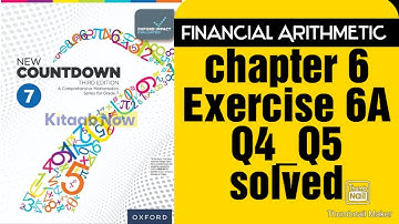 oxford new countdown book 7 third edition || chapter 6 || Exercise 6A || Q4_Q5 solved