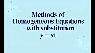 Persamaan Diferensial Orde 1 Metode Homogen Substitusi y=vt + Penyelesaian Analitik & Numerik Python