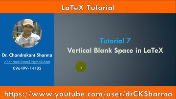 Vertical Blank Space in LaTeX