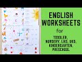 Daily Practice English Worksheets for Toddler, Nursery, LKG, UKG, Kindergarten, Preschool | #4