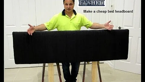 How to make an upholstered bed headboard