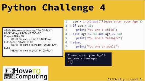 Python challenges level 3 challenge 4