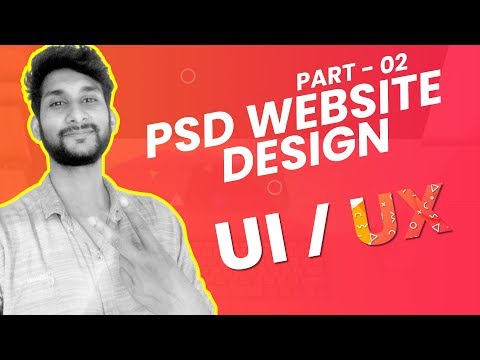 How to Design PSD Website Template in Photoshop | Bangla Tutorial 2019 | Part - 02