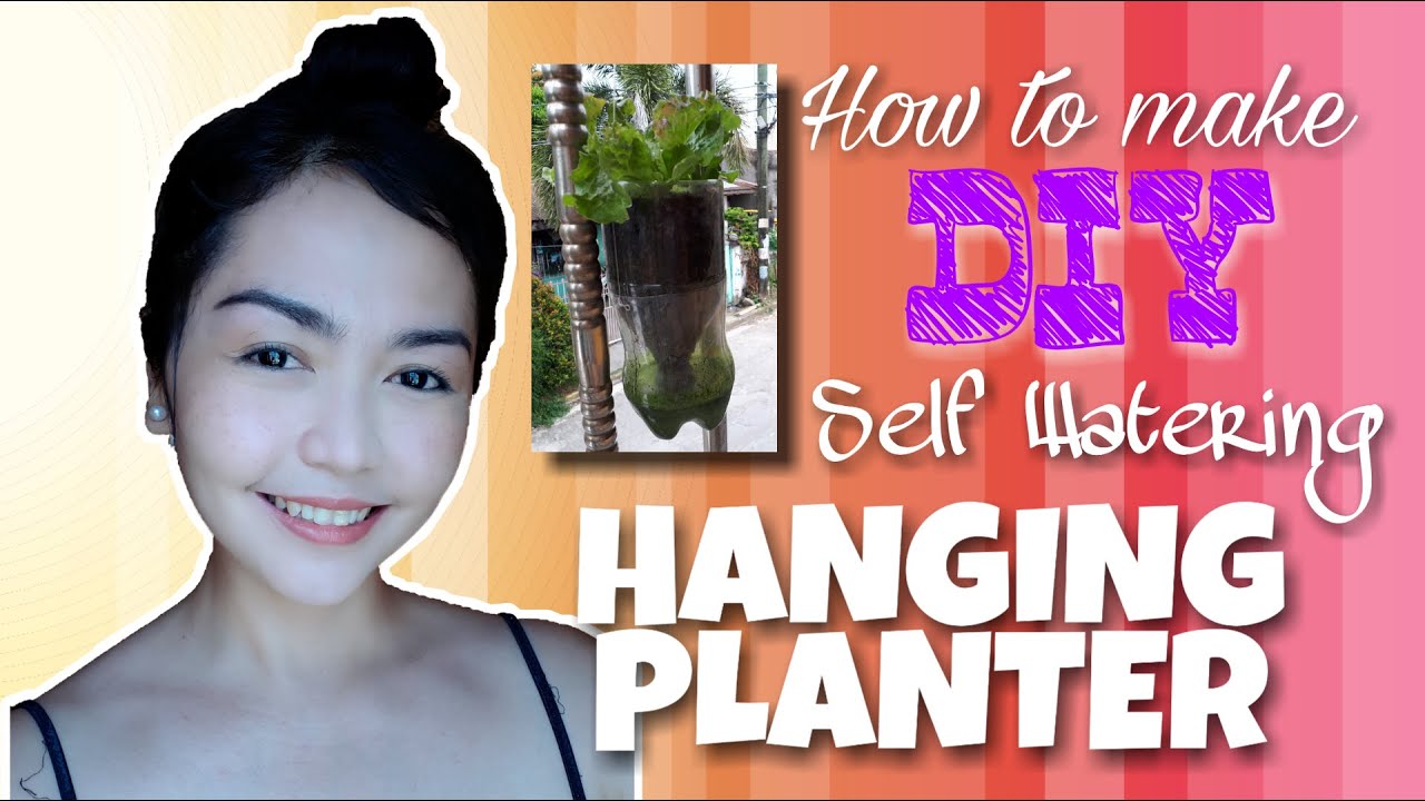 How To Make Your Own DIY Self Watering Hanging Planter | JoymadeYTC ...