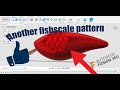 Design another simple fishscale pattern for your fishing lures with Fusion360