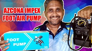 Double Cylinder Portable High Pressure Foot Air Pump Compressor unboxing & review