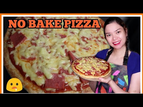 HOW TO MAKE NO BAKE PIZZA THIN CRUST ( SIMPLE AND EASY )