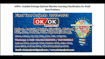 eSPA+ Scalable Entropy Optimal Machine Learning Classification for Small Data Problems