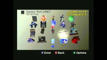playstation 2 memory card saved data icons