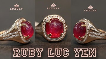 Nhẫn nữ ruby Lục yên VIP trong veo 5ct thu hút mọi ánh nhìn - Mr. Hiếu Tây Hồ - IRUBY
