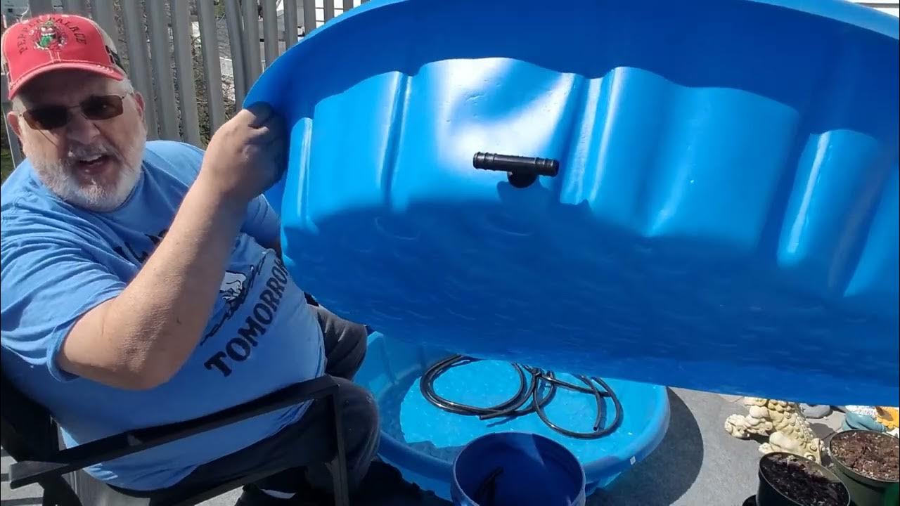 Building of My Self Watering Kiddie Pool Gardening System YouTube