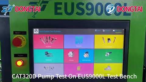 CAT320D PUMP TESTING ON  EUS9000L HEUI EUI EUP Common rail Test Bench