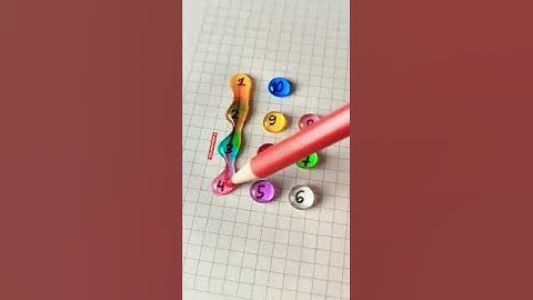 Draw a straight line connecting the numbers 1 to 10✍️👉 #drawing #line #maths #shorts