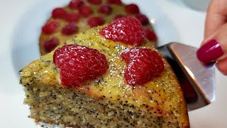 کیک دونه خشخاش و پرتقال  ، torta ai semi di papavero e arancia , poppy seeds and orange cake