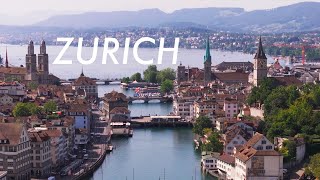 Zurich, Switzerland 🇨🇭 1 Hour Aerial Footage in 4K [Stock Footage]