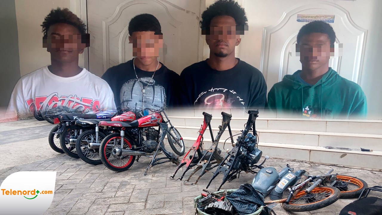 Policía desarticula banda dedicada al robo de motocicletas en Yamasá ...