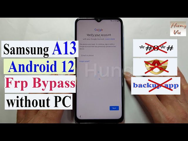 Samsung Android 12 FRP Bypass 2022 Without SIM (Alliance Shield)