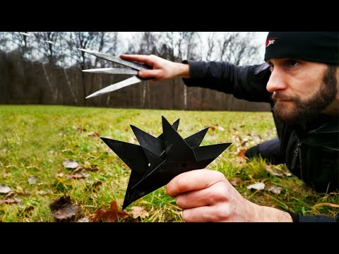 FULL AUTO Shuriken/Knife Throwing Tutorial (Naruto/John Wick Technique)