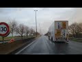 Driving timelapse across europe uk to bruges belgium