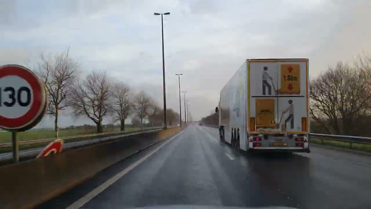 Driving Timelapse Across Europe: UK to Bruges, Belgium.