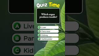 Which organ produces insulin? #quiz #fun #brainteasers #puzzle #reels #shorts