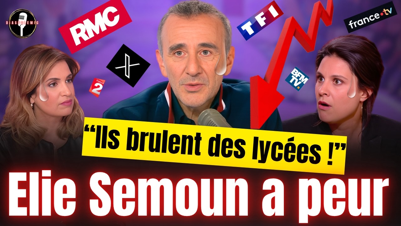ELIE SEMOUN A PEUR, Média Mytho, BFM viré par les lycéens, APOLLINE EST VEXÉE, Mabrouk accuse l'iran