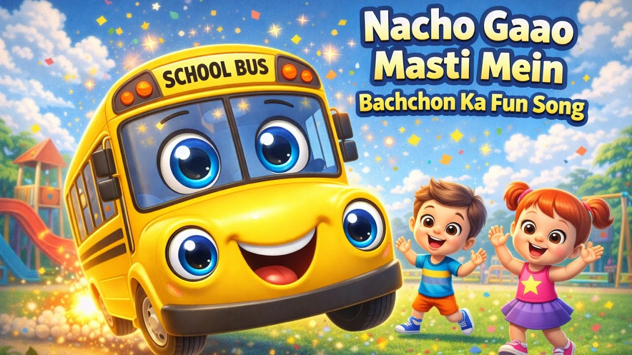 Bachchon Ka Fun Song 🧒🎵| Nacho Gaao Masti Mein | 3D Cartoon Animation