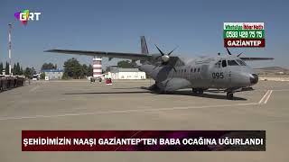 Şehit Onur Çapanın Naaşı Gaziantepten Ispartaya Uğurlandı.