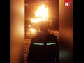 Трансформатор загорелся на электроподстанции в Кушмуруне