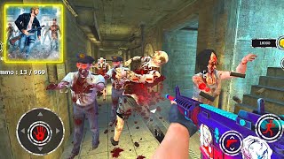 Fps Zombie killer 3D Shooting #2 (HELP! HOW TO ESCAPE THIS?)| Android Gameplay screenshot 5