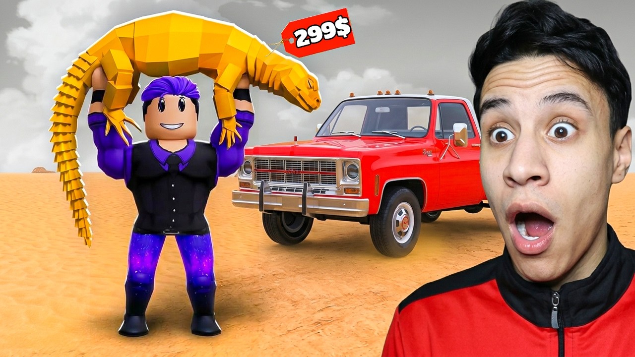 تحدي ماب صيد الضبان في روبلوكس!! صيدت ضب أسطوري سعره 299 دولار!! 😱🦎