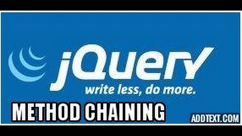 Part 11 Jquery Tutorials method chaining