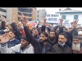 Hundreds of casual labourers protest at press enclave Srinagar,demanding regularisation under SRO-64