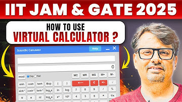 How to Use Virtual Calculator IIT JAM & GATE? | Quick Tricks for IIT JAM &  GATE Exam | By GP Sir
