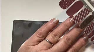 Lily and Fox nail wrap application
