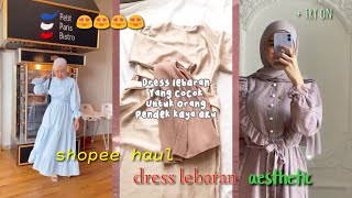 Shopee haul baju lebaran part 2 || racun tiktok check || link ada di description box ⬇️