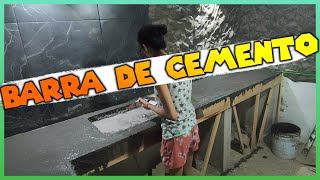 Barra de concreto: Cómo construimos una barra de cemento para la cocina (Bricolaje) DIY