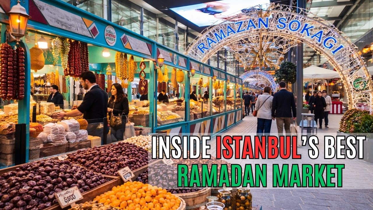 ISTANBUL TURKEY 2026 4K MARKET TOUR | Vadistanbul Ramadan Market, Dates, Nuts & Local Foods